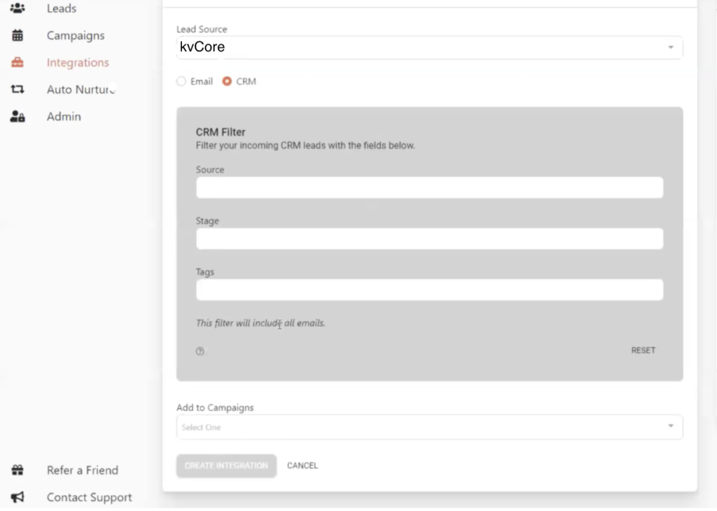 kvcore integration